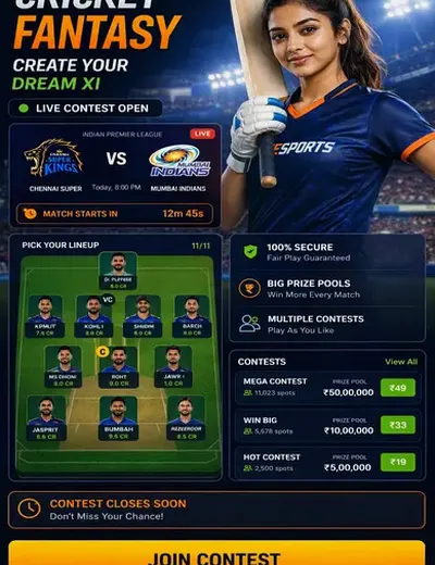 8811bet (8811 bet) fantasy cricket & matchday visual 3